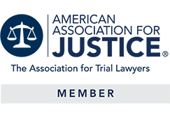 American Association For Justice Member. The Association for Trial Lawyers.